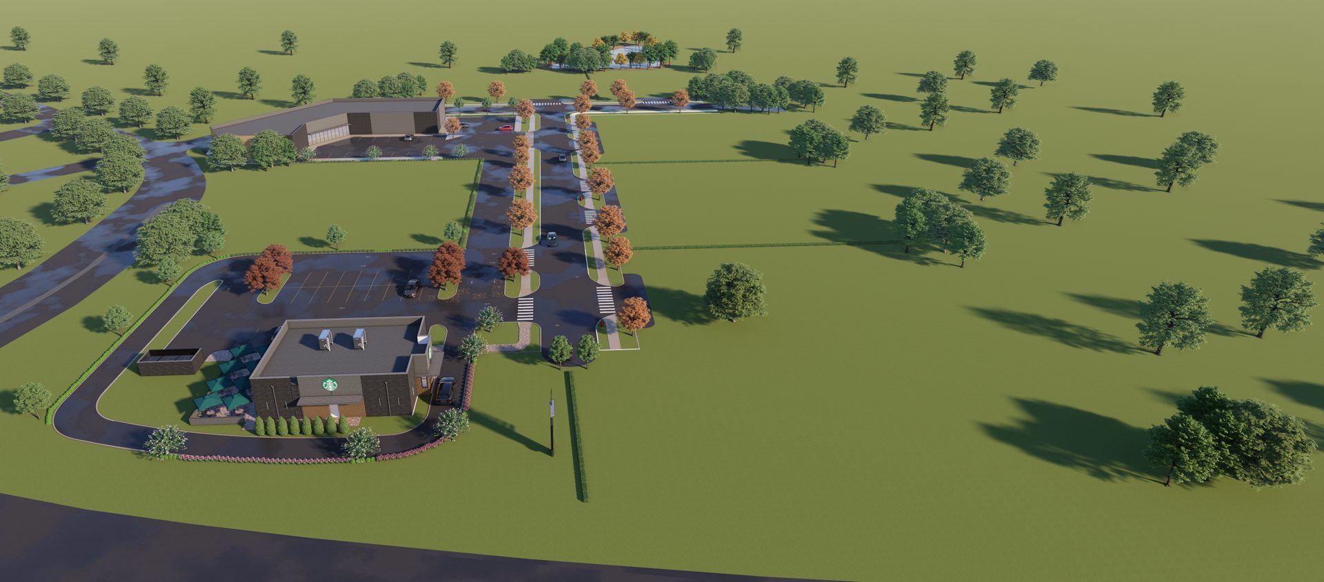 Copper Creek infrastructure aerial