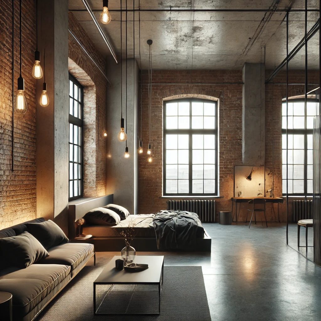Loft interior concept at The Foundry opportunity zone project