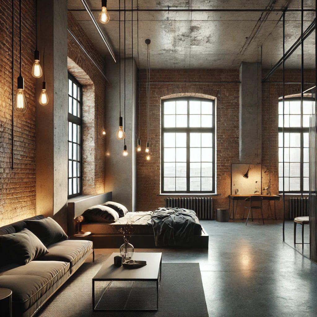 Loft interior concept at The Foundry opportunity zone project